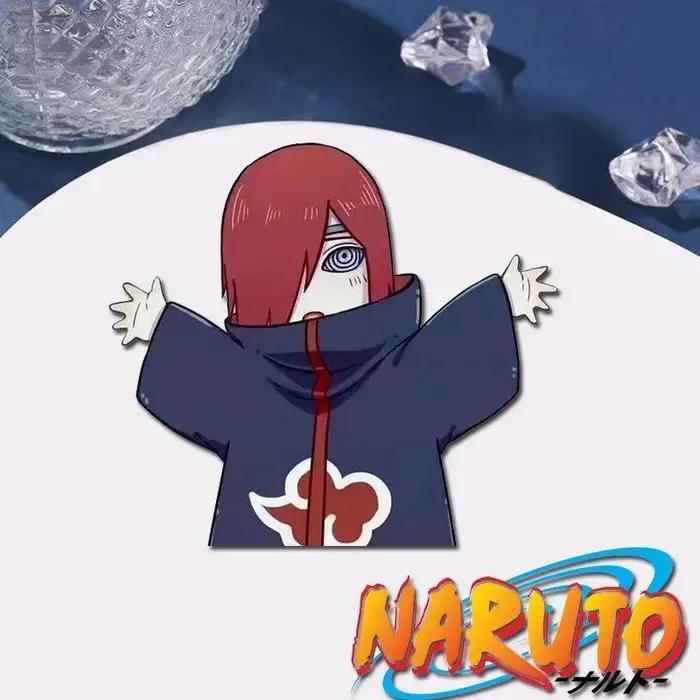 Naruto Q version dessin animé périphérique broche Akatsuki câlin acrylique badge cartable sac à crayons accessoires étudiant Halloween cadeau