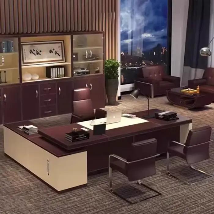 Bureau élégant et multifonctionnel avec armoire et étagère pour clavier pour bureau professionnel et maison occasions spéciales