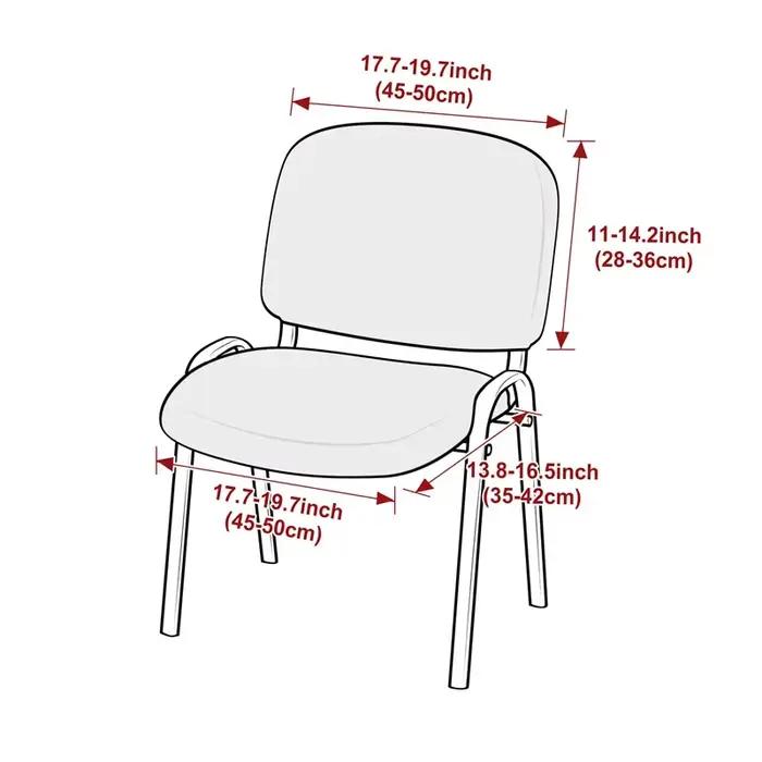 Housse de chaise en velours extensible 1/2/4 pièces