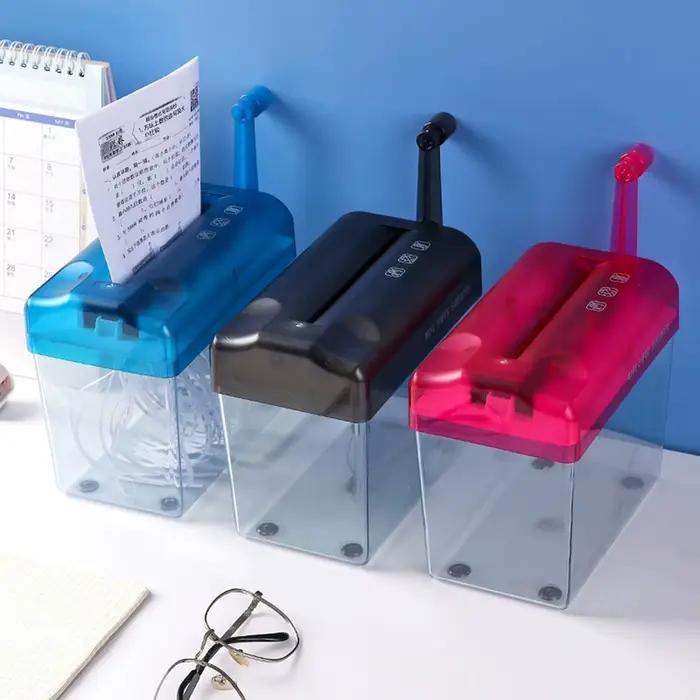 Mini déchiqueteuse manuelle portable pour bureau à domicile