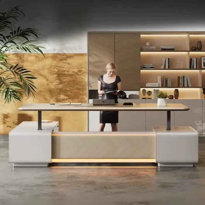 Bureau de direction moderne et élégant avec chaise