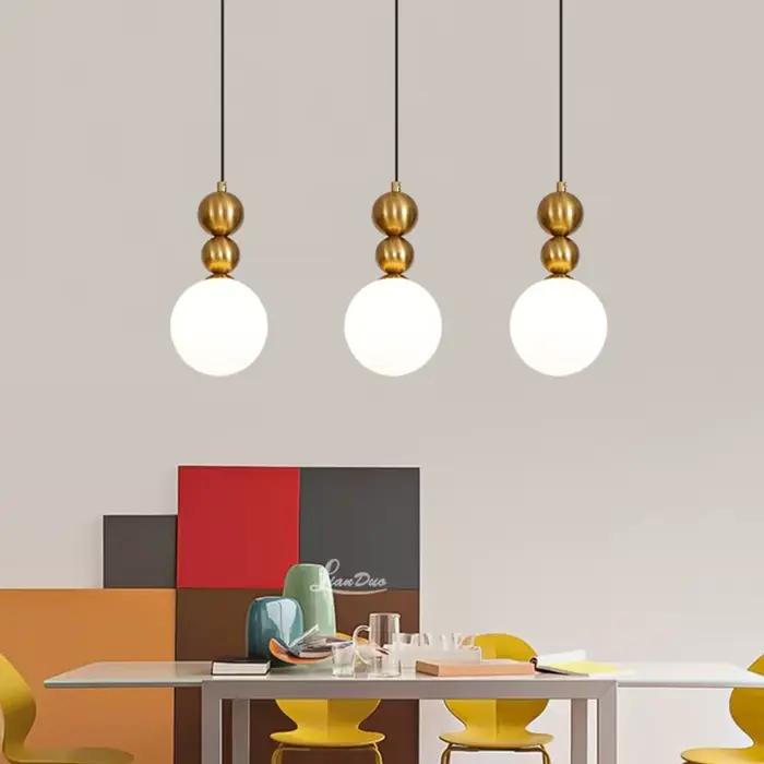 Lampe LED Suspendue en Verre au Design Nordique Moderne