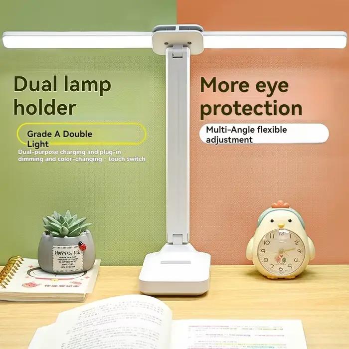 Lampe de bureau LED à double tête