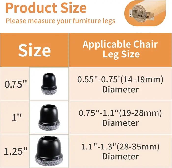 Protecteurs de sol pour pieds de chaise