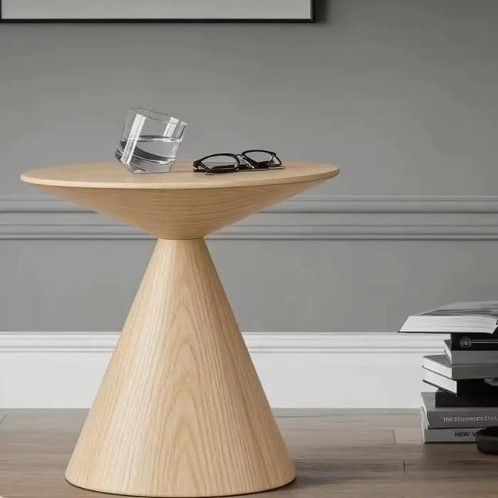 Table d'appoint d'angle noire ronde