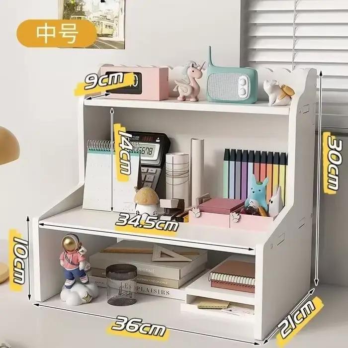 Étagères de rangement de bureau à double couche