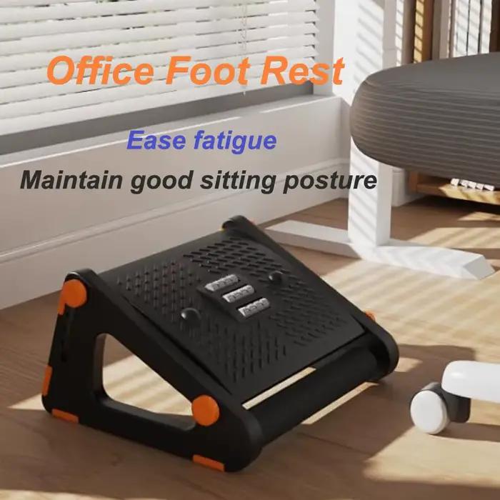 Repose-pieds réglable sous le bureau