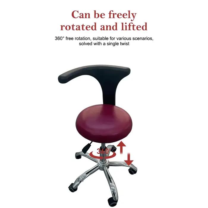 Chaise de Praticien Robuste et Ajustable à Roulettes