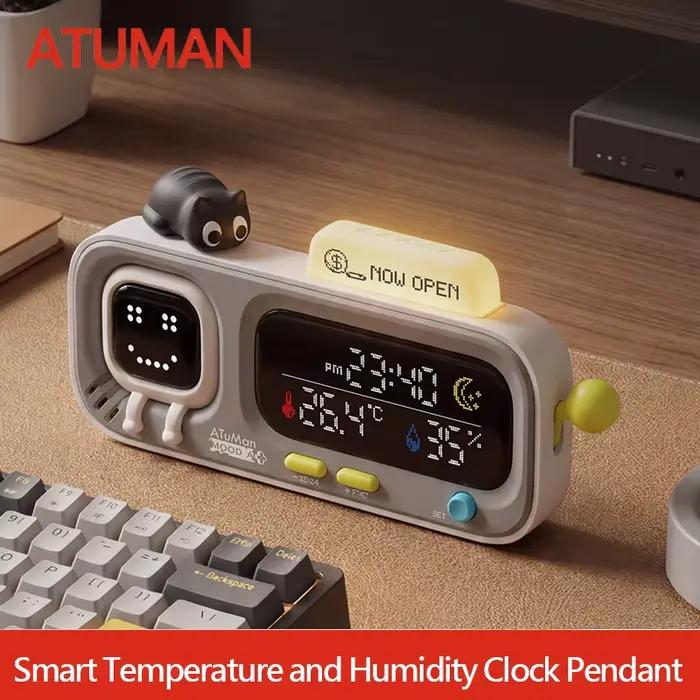 DUKA MOODA Horloge intelligente de bureau avec affichage de la température et de l'humidité