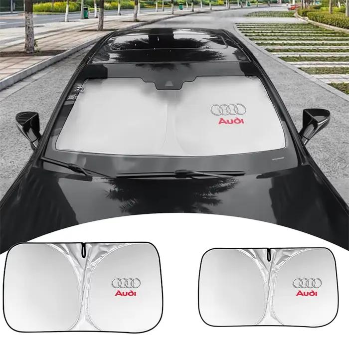 Pare-soleil pour pare-brise avec logo de voiture AUDI Sline TT RS S A3 A4 A5 A6 S3 S4 S5 S6 Q3 Quattro, protection UV, accessoires auto