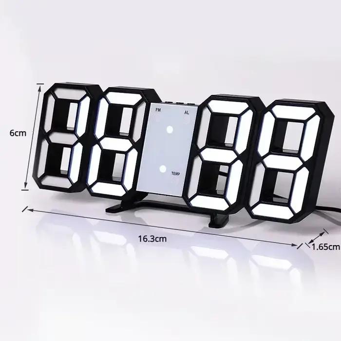 Horloge murale numérique montres de bureau alarme électronique décoration de maison moderne pour décor de chambre intérieur Led horloges de Table salon