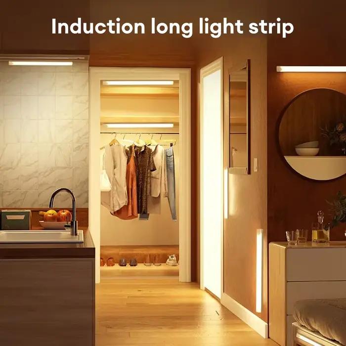 Veilleuse LED avec détecteur de mouvement rechargeable pour escaliers placards allées et barres tubulaires