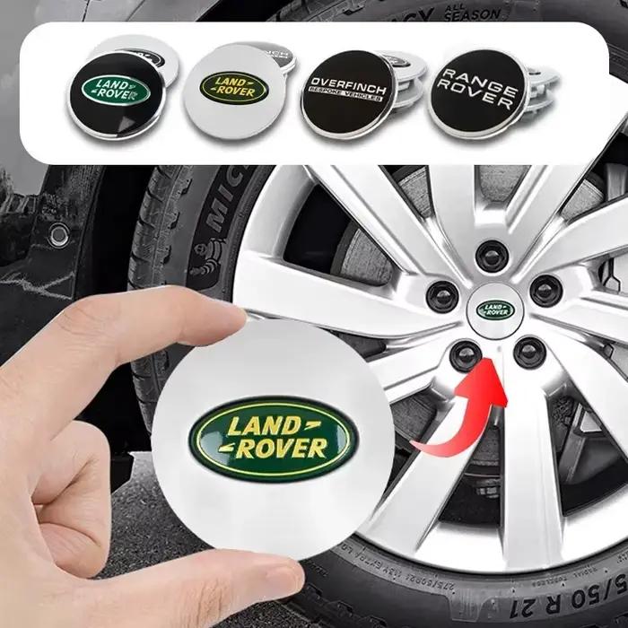 Cache-moyeu de roue Land Rover avec logo, accessoires de haute qualité pour Land Rover Range Rover Evoque Velar Defender Discovery Freelander