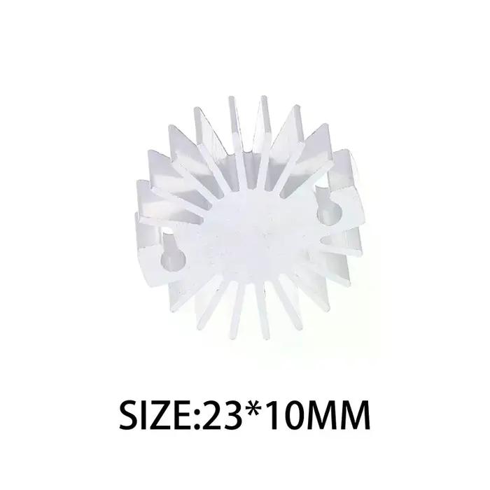 Radiateur en aluminium pour LED 23mm x 10mm ou dissipateur thermique à puce unique, 1W, pour lampe domestique, remplaçable