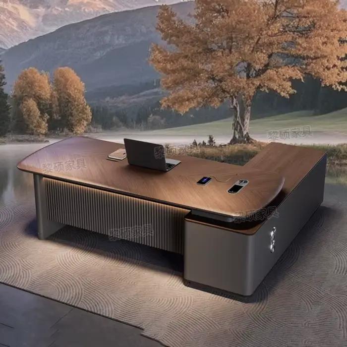 Bureau de direction design de luxe grande taille pour le bureau