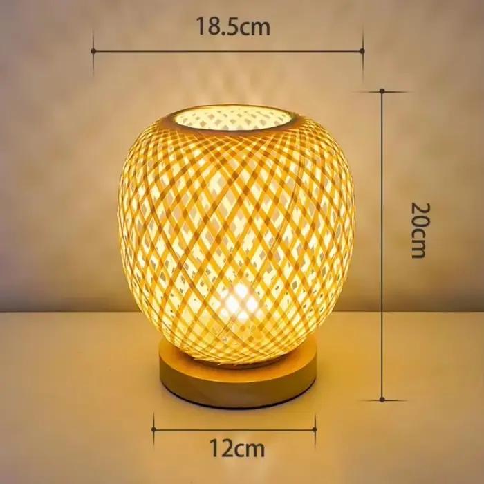 Lampe tissée en bambou Simple chambre étude