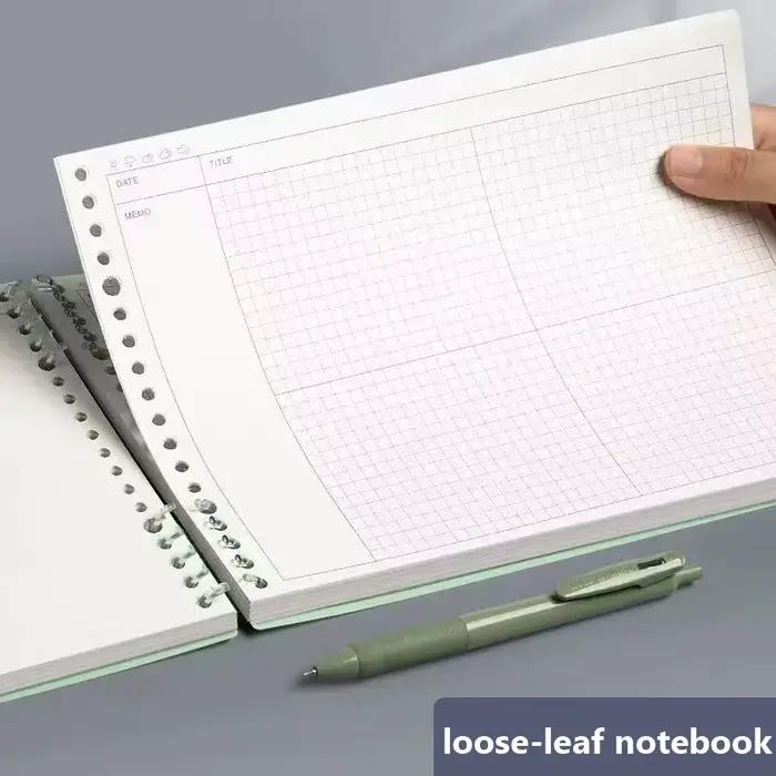 120 Pages B5 carte mentale bloc-notes grille planificateur feuilles mobiles bureau journal carnet