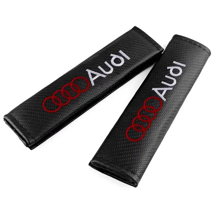 Couvre-ceinture de sécurité pour intérieur de voiture, protection d'épaule, badge, coussinet, accessoires automobiles pour Audi A1 A2 A3 A4 S6 Qyttro Sline RS Q2 Q3 TT A8