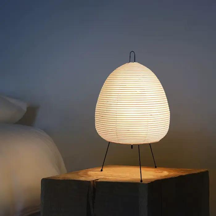 Design japonais Akari Noguchi Yong lampe de Table papier de riz