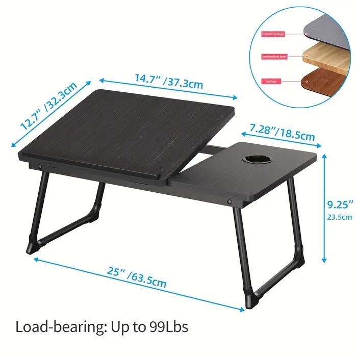 Table à plateau, ordinateur portable et table d'écriture