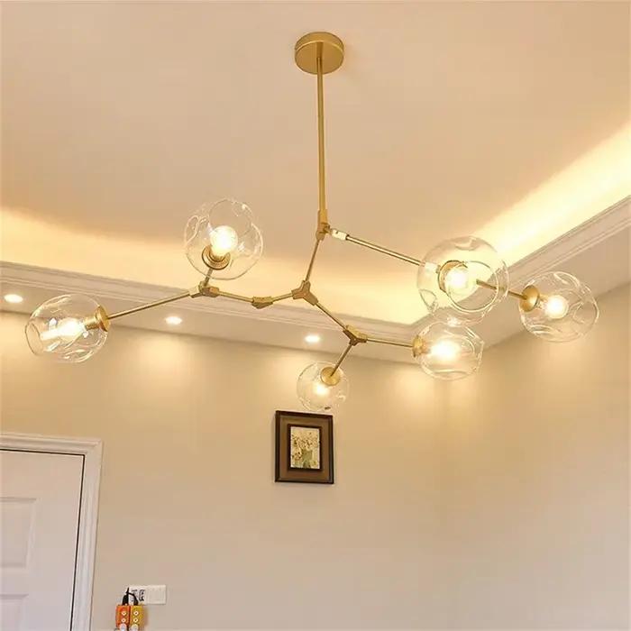 Lustre en verre Ludeviation moderne pour LOFT