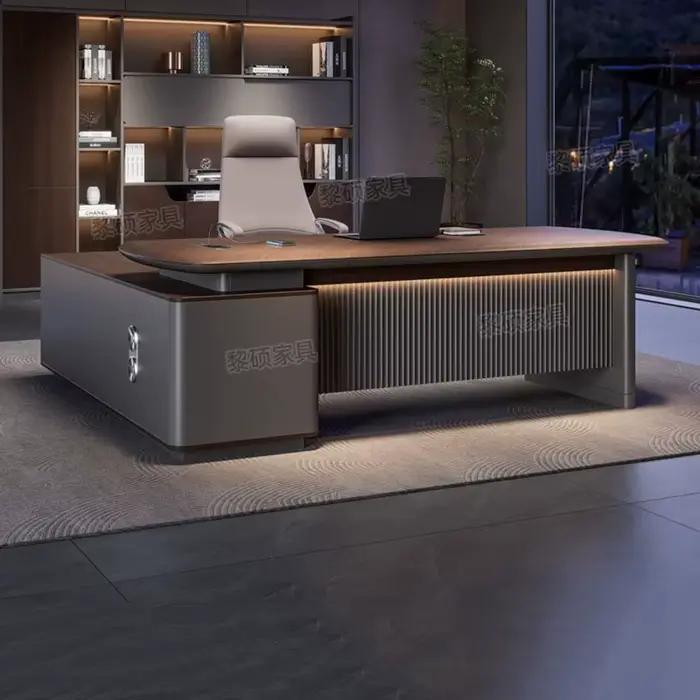 Bureau de direction design de luxe grande taille pour le bureau