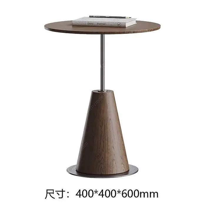 Table d'appoint en bois massif design nordique minimaliste moderne pour salon chambre hôtel gîte exposition table de chevet table basse table de canapé ronde