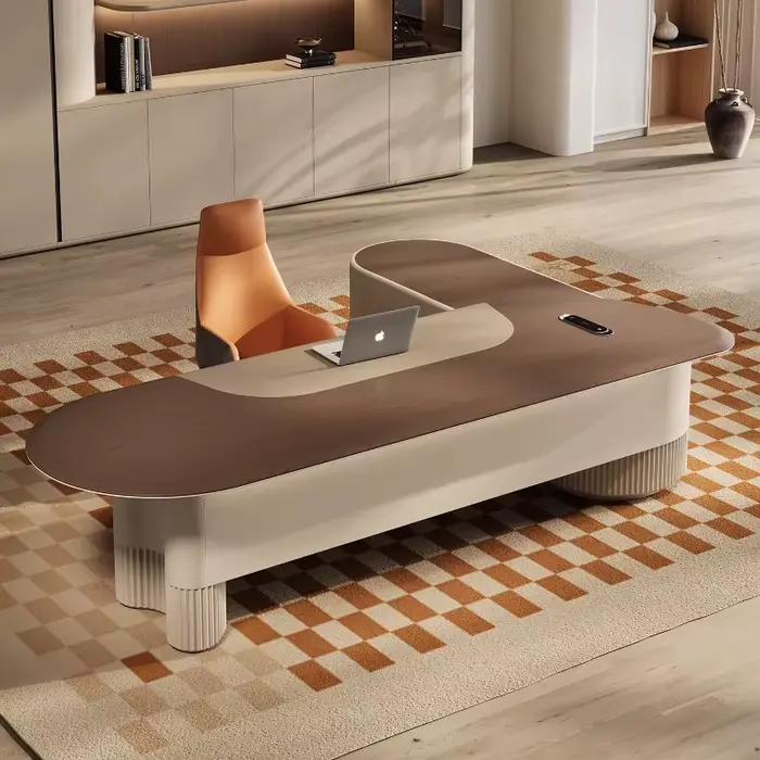 Bureau de direction européen moderne multifonctionnel avec rangement