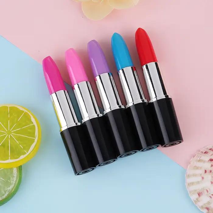 Lytwtw's papeterie mignon Kawaii rouge à lèvres fournitures scolaires de bureau stylo à bille cadeau 1 pièce