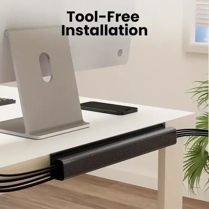 1pc Gestion de câbles sous le bureau en PVC