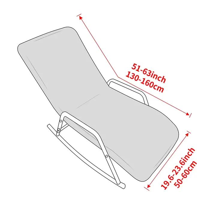 Housse de protection pour chaise longue de bureau