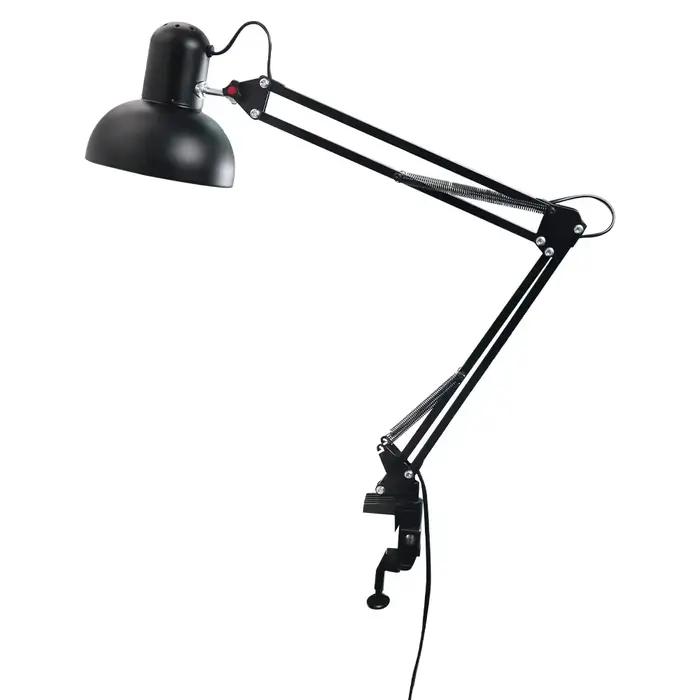 Lampe de bureau multi-articulée avec pince métallique