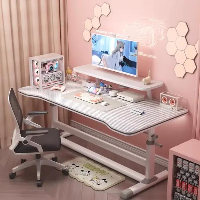 Bureau élévateur électrique pour femmes, mobilier de bureau moderne, design simple et élégant, idéal pour chambre à coucher, salon, bureau d'étude, salle à manger, cadeau occasionnel