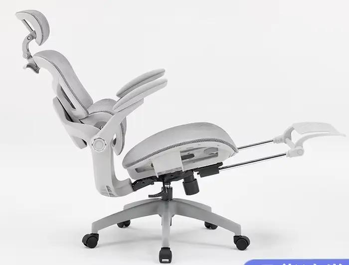 Chaise ergonomique 621 avec soutien lombaire et rotation 360 degrés pour bureau et espaces commerciaux