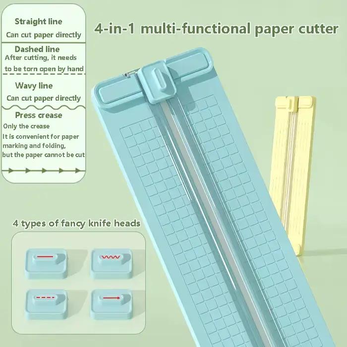 1 coupe-papier manuel 4-en-1 bidirectionnel