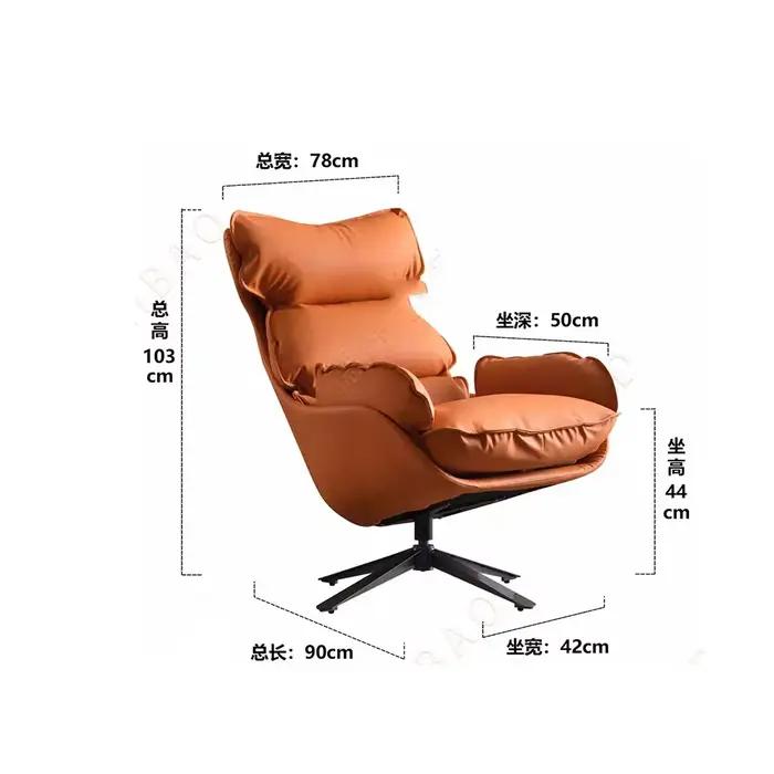 Chaise de salon minimaliste moderne avec appui-tête ergonomique pour femme et homme, confort rembourré, bois de qualité, idéal pour décoration intérieure et cadeaux spéciaux