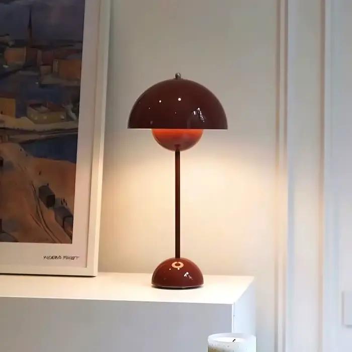 E27 champignon lampadaire moderne décoration de la maison lumière salon chambre haut de gamme Art atmosphère lampes LED Table lumières éclairage