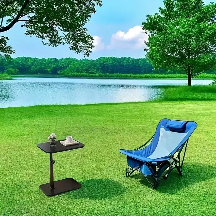 Table à hauteur réglable - avec plateau en bois