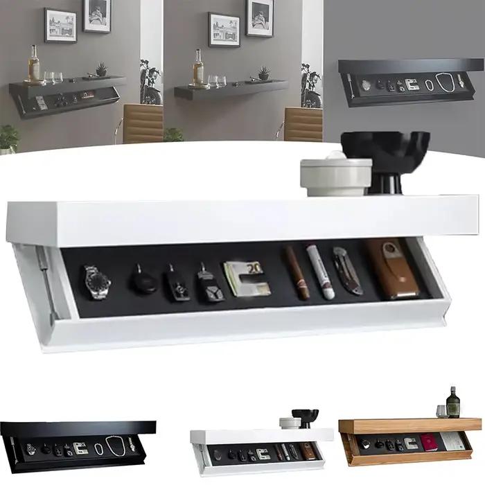 Étagère design avec compartiment secret