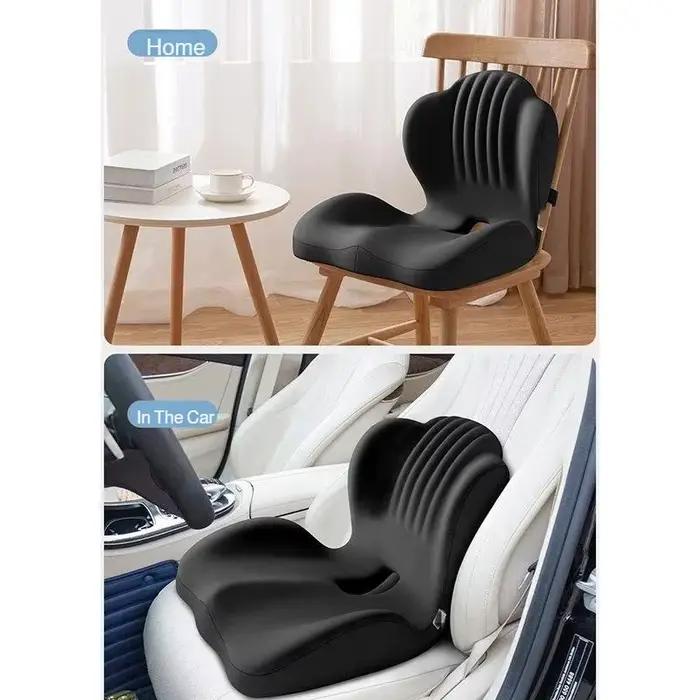 Coussin de siège et dossier en forme de coquille pour le bureau et les étudiants
