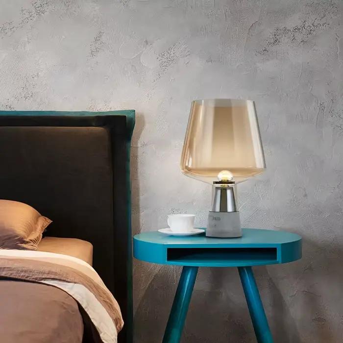 Lampe de table en ciment moderne minimaliste