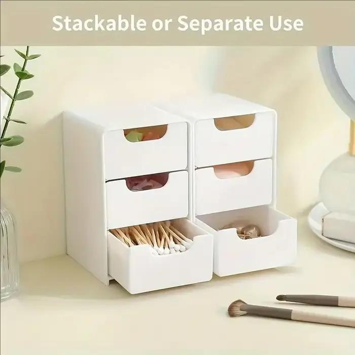 Organisateur de bureau à 3 niveaux avec tiroirs