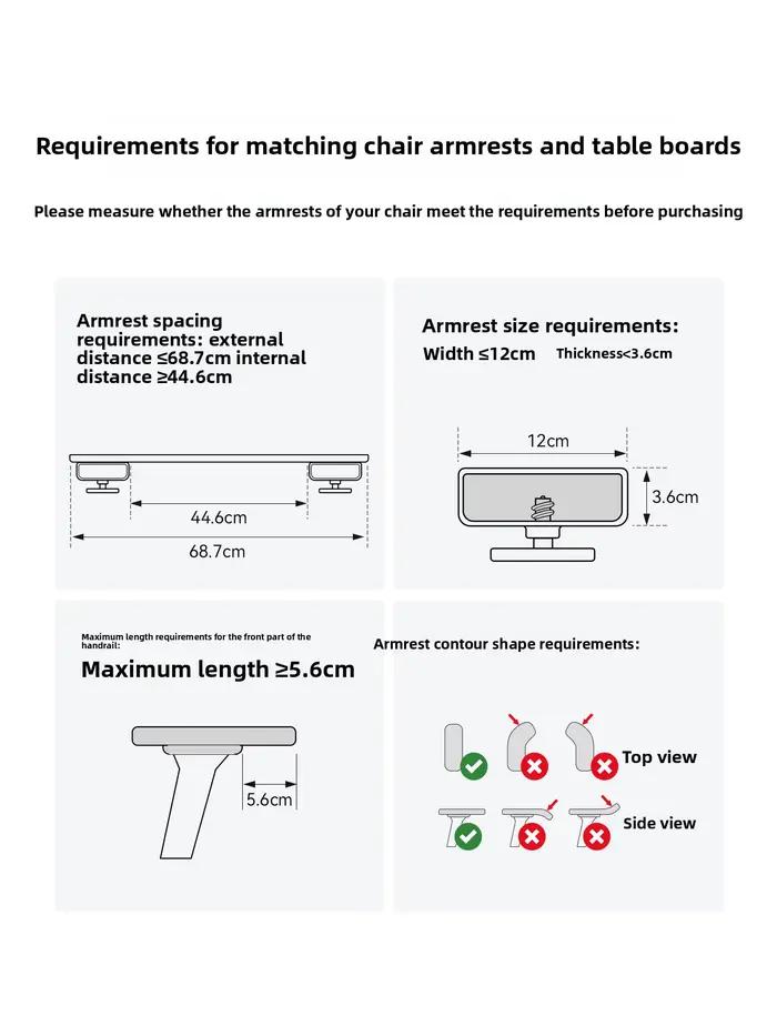 Accoudoir de chaise ergonomique