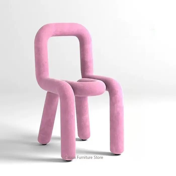 Chaise Courbée Créative de Style Nordique