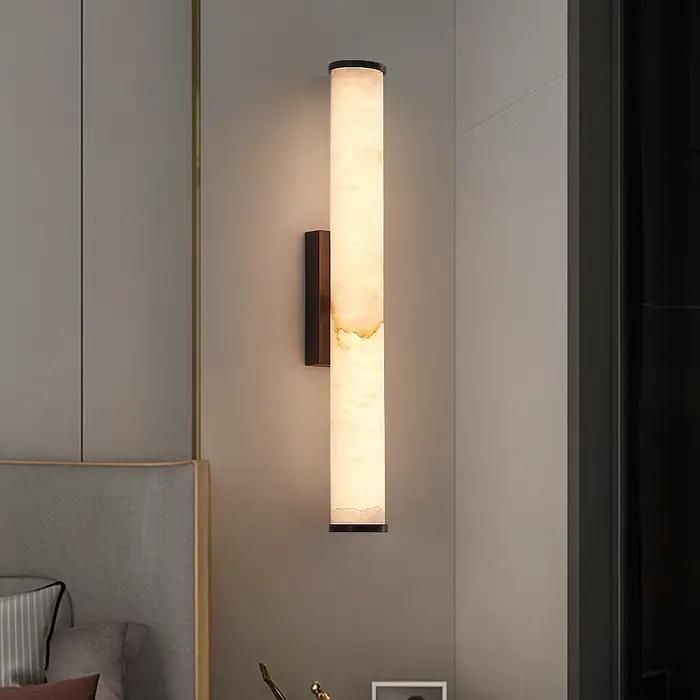 Lampe murale en marbre artificiel Tinlaibor pour villas modernes de luxe