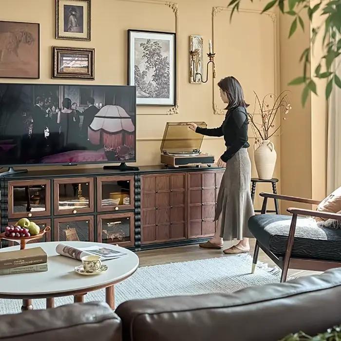 Meuble Tv moderne à la mode européen au sol