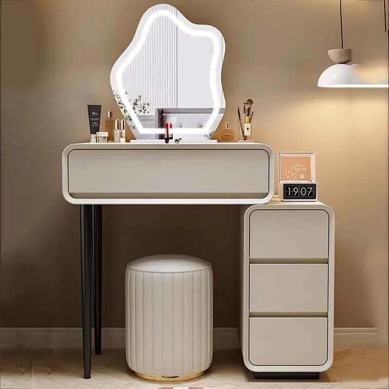 Tiroirs nordiques Coiffeuse moderne minimaliste organisateur coin maquillage Coiffeuse miroir pas ch