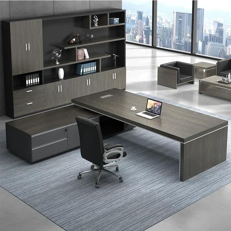 Bureau Agences informatiques exécutif multifonctionnel minimaliste bureaux Table d'étude poste de tr