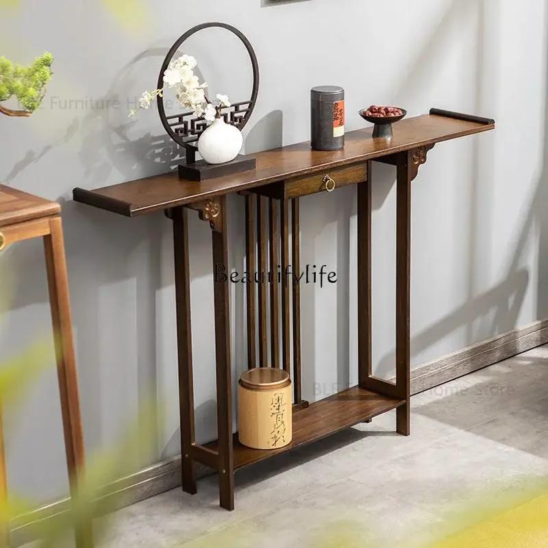 LJYJapanese – Tables de Console en bambou, nouveaux armoires de porche de Style chinois, meubles de 