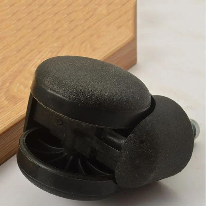 Roulettes à roulettes pour chaise de bureau, 50mm, lot de 5, noires